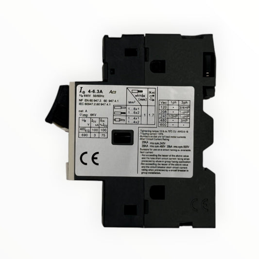 Guardamotor 4a - 6.3a ycp5-25me - SKU: CN 2107 — Automatización Industrial Chile | BDTEC
