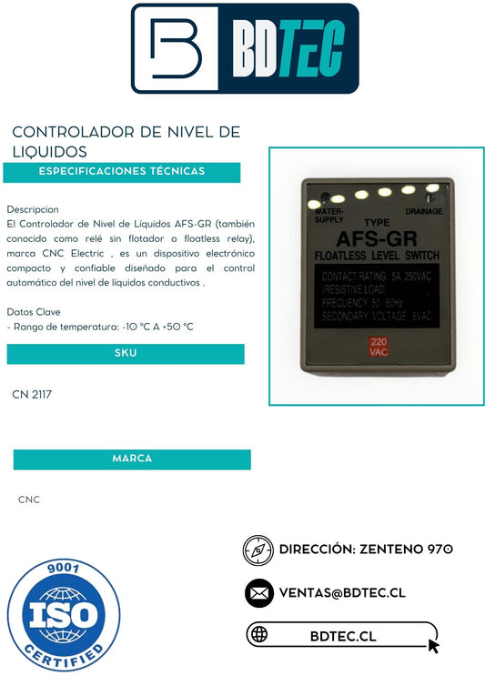 Controlador de nivel de liquidos