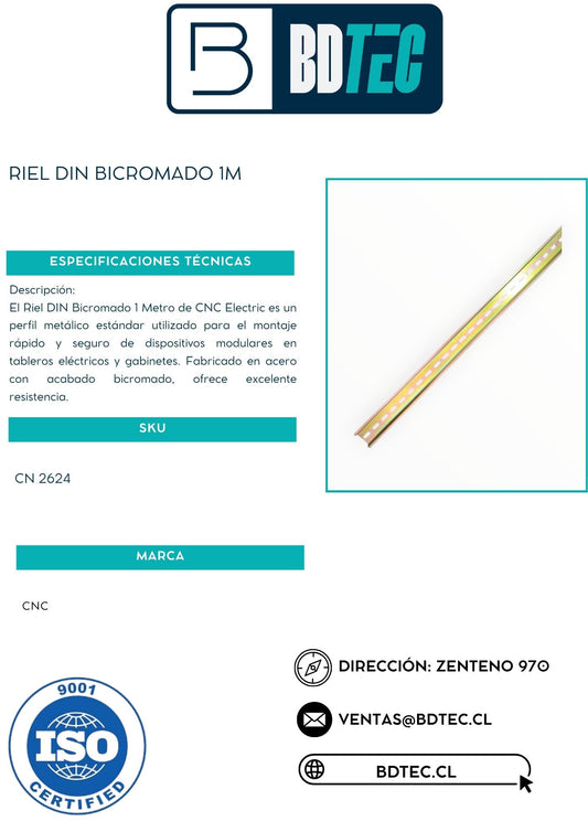 Riel din bicromado 1m