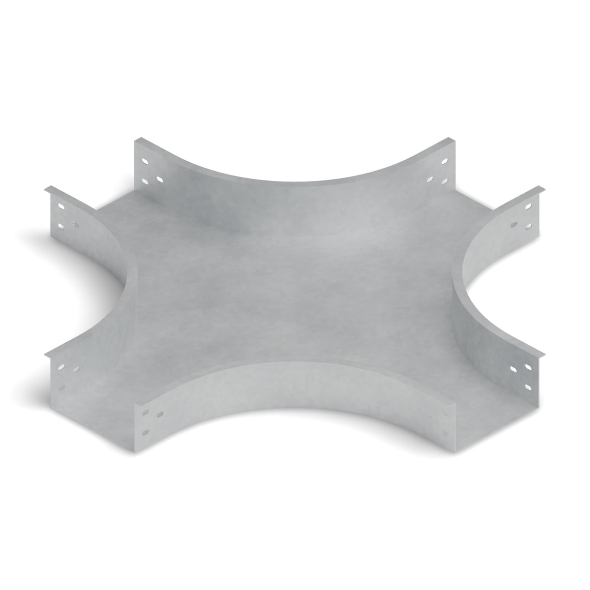 Derivación cruz bandeja lisa 200x100mm galvanizada BDTEC