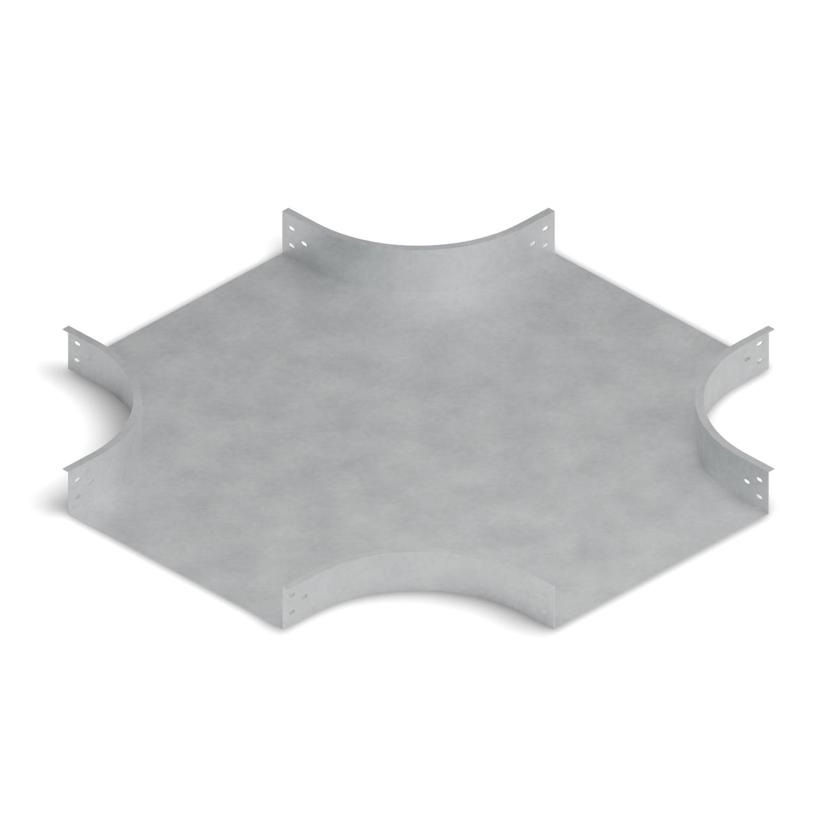 Derivación cruz bandeja lisa 600x100mm galvanizada BDTEC