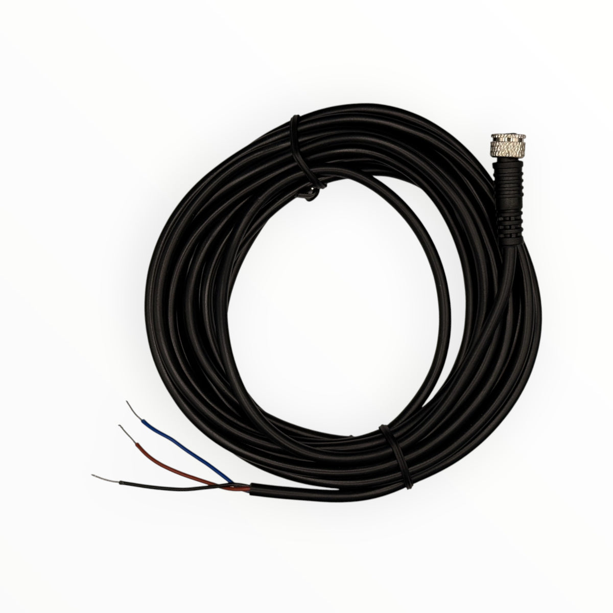 Cable conector M8, hembra, 3 pines, 3 hilos con cable de 5 m IBEST C8-I-F-3A-5M