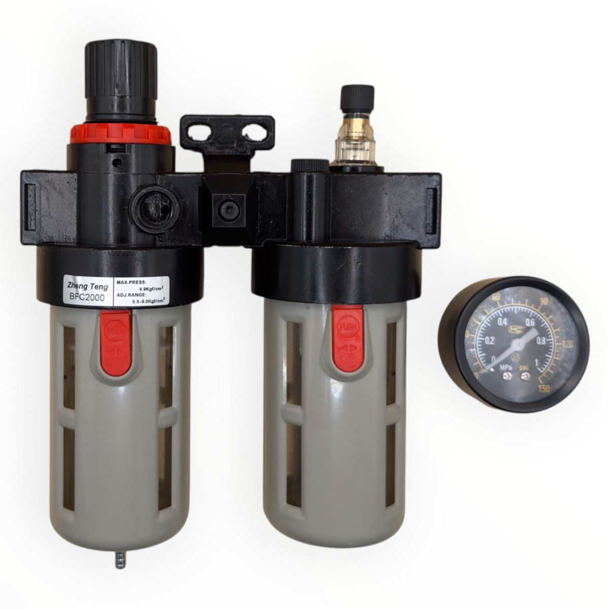 Filtro regulador lubricador de aire 1/4" Genérico BFC2000 - vista 2