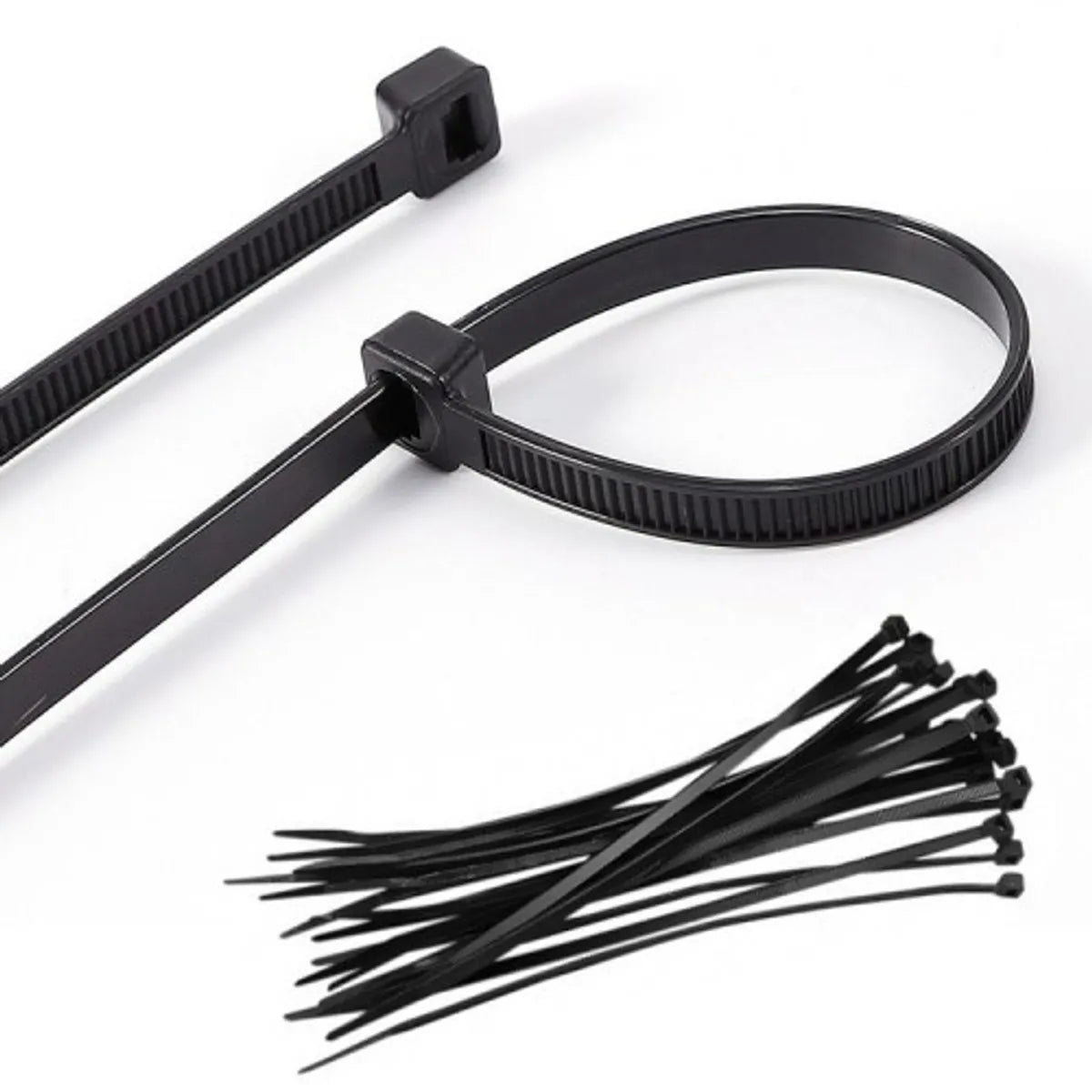Amarra plastica negra 4mm x 250mm (100u)