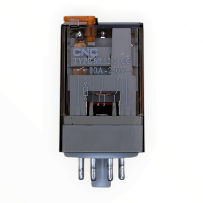 Relé octal bobina 24 VAC - contacto 220 VAC 10 A 2NC-2NO CNC 60.12-I.8.024.0040