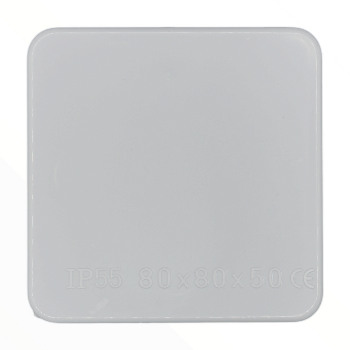 Caja estanca st1 ABS h80xw80xf50 IP55 r7035 CNC