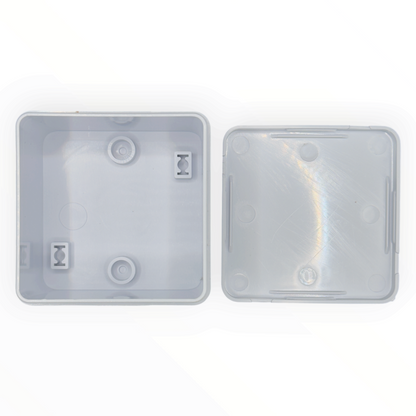 Caja estanca st1 ABS h80xw80xf50 IP55 r7035 CNC - vista 3