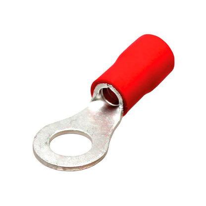 Terminal argolla 22~16awg d=6.5mm rojo (100u)