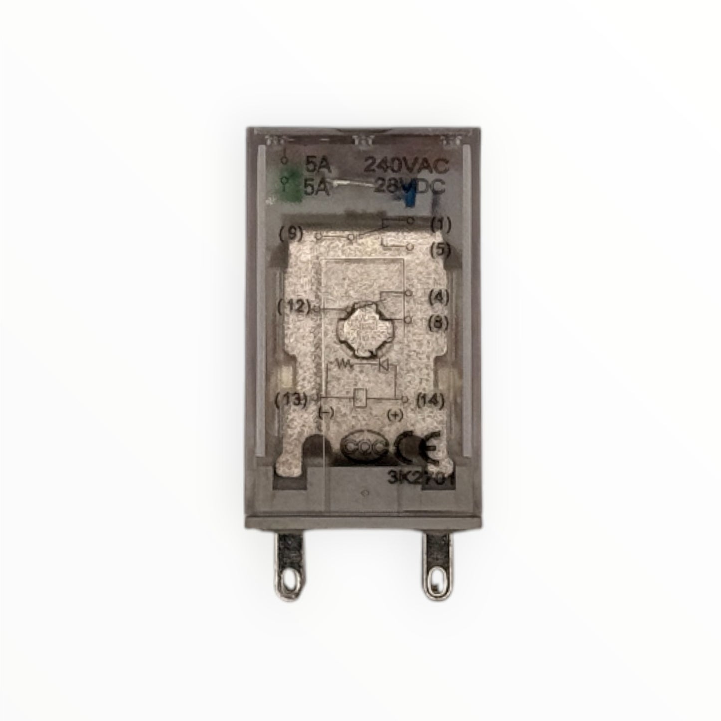 Mini rele 2 polos, 8 pines 110vdc 5a [CKE-2CS110]