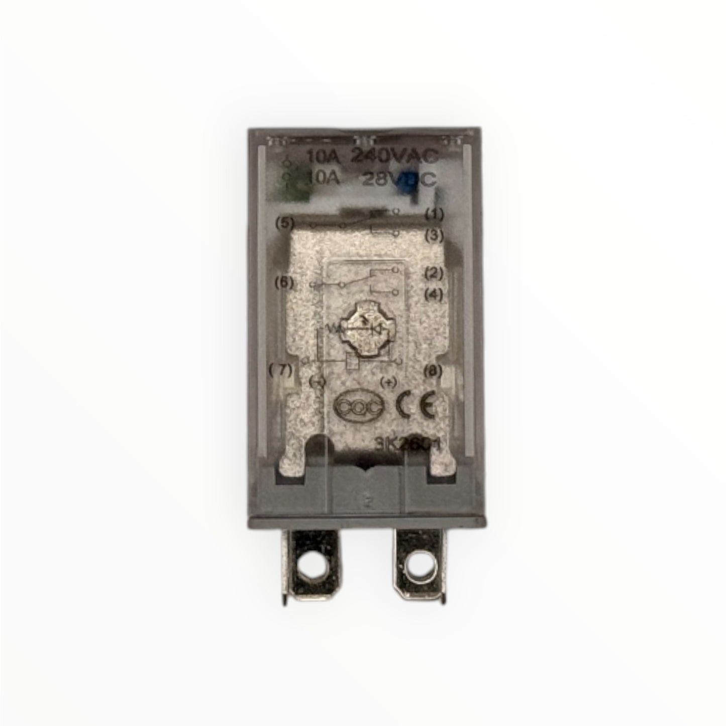 Mini rele 2 polos , 8 pines 220vdc 10a [CKL-2CS220]