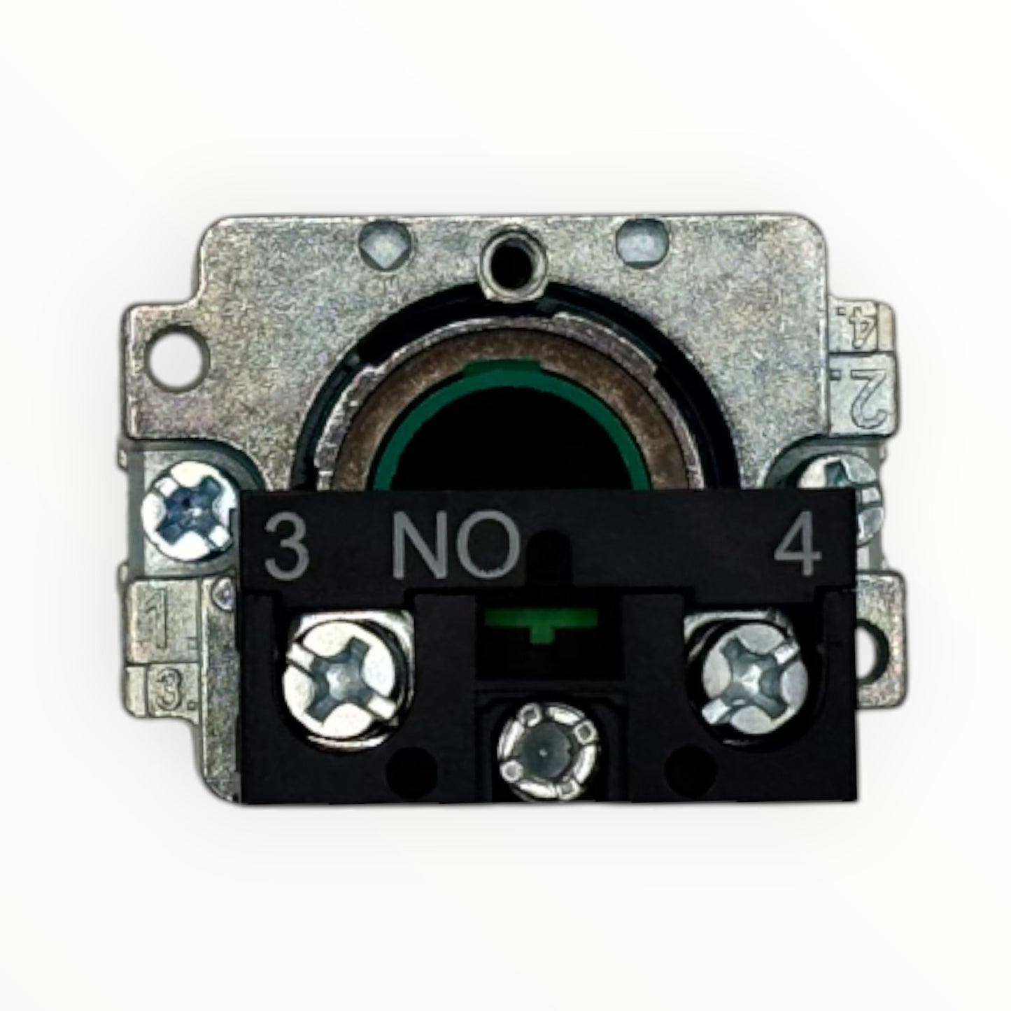 Boton pulsador 22mm verde [CB2-BA31]