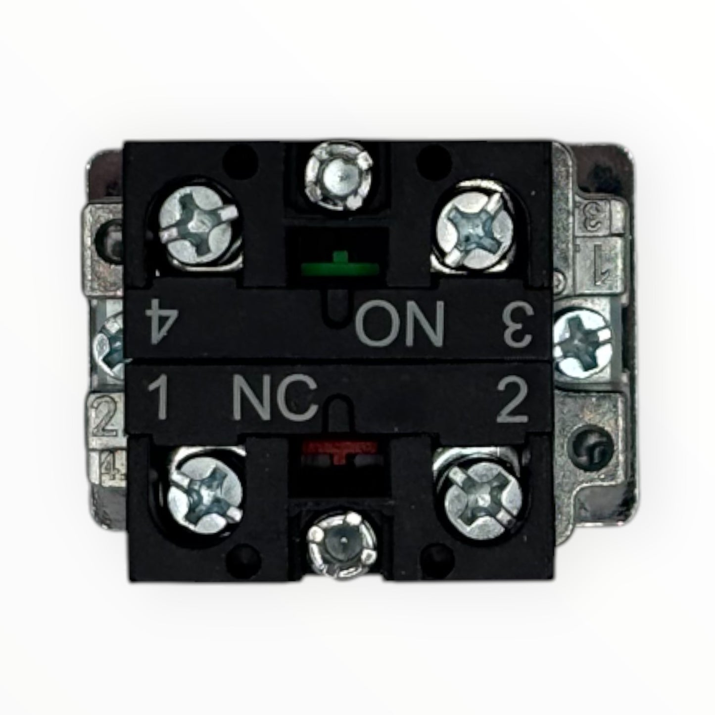 Boton pulsador on/off rojo y verde cuadrado [CB2-BL8325]