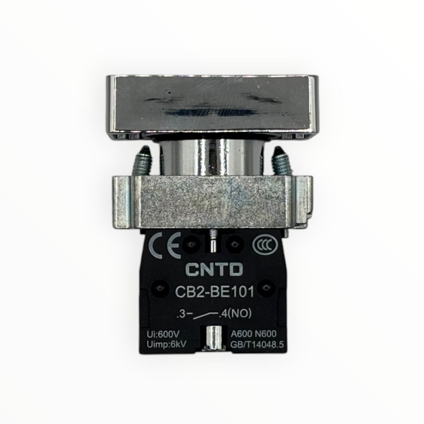 Boton pulsador on/off rojo y verde cuadrado [CB2-BL8325]