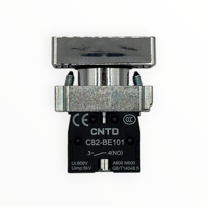 Boton pulsador on/off rojo y verde cuadrado [CB2-BL8325]