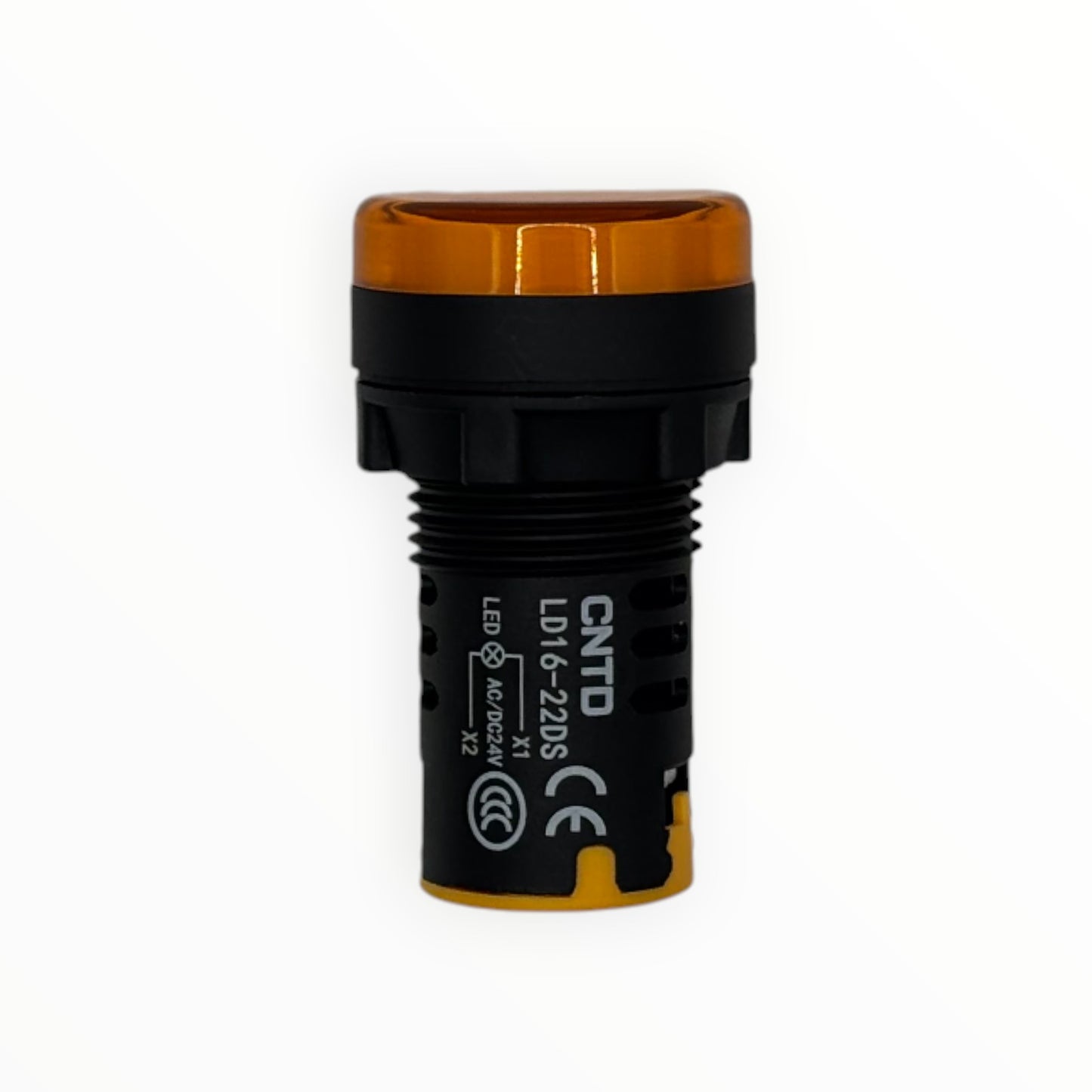 Luz led indicador 22mm amarillo 24vdc [LD16-22 DS]
