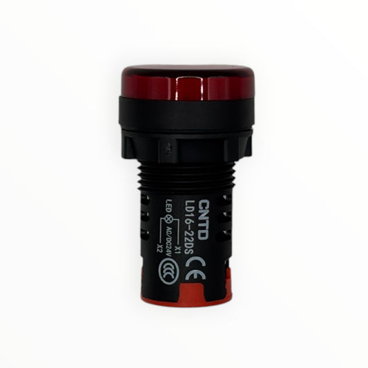 Luz led indicador 22mm rojo 24vdc [LD16-22 DS] - SKU: CN 1038 — Automatización Industrial Chile | BDTEC