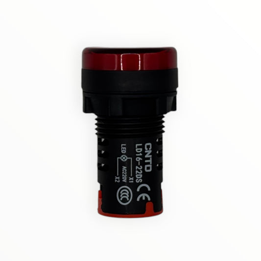 Luz led indicador 22mm rojo 220vac [LD16-22 DS] - SKU: CN 1040 — Automatización Industrial Chile | BDTEC