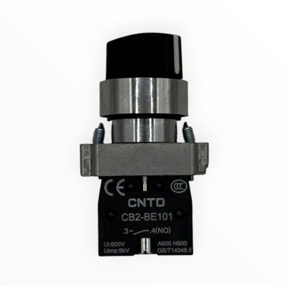 Boton selector 2 posiciones 22mm [CB2-BD21]