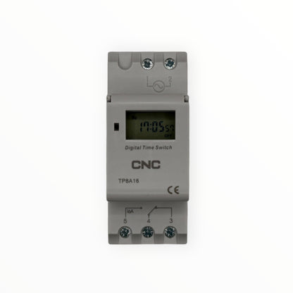 Reloj control digital 220vac 1no1nc c/reserva 360h