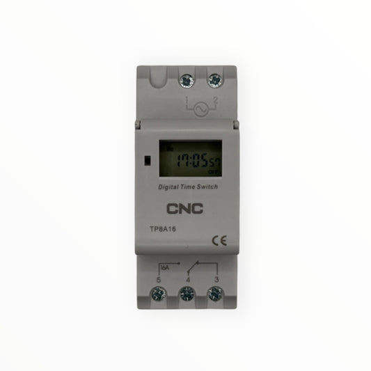 Reloj control digital 220vac 1no1nc c/reserva 360h - SKU: CN 2116 — Automatización Industrial Chile | BDTEC