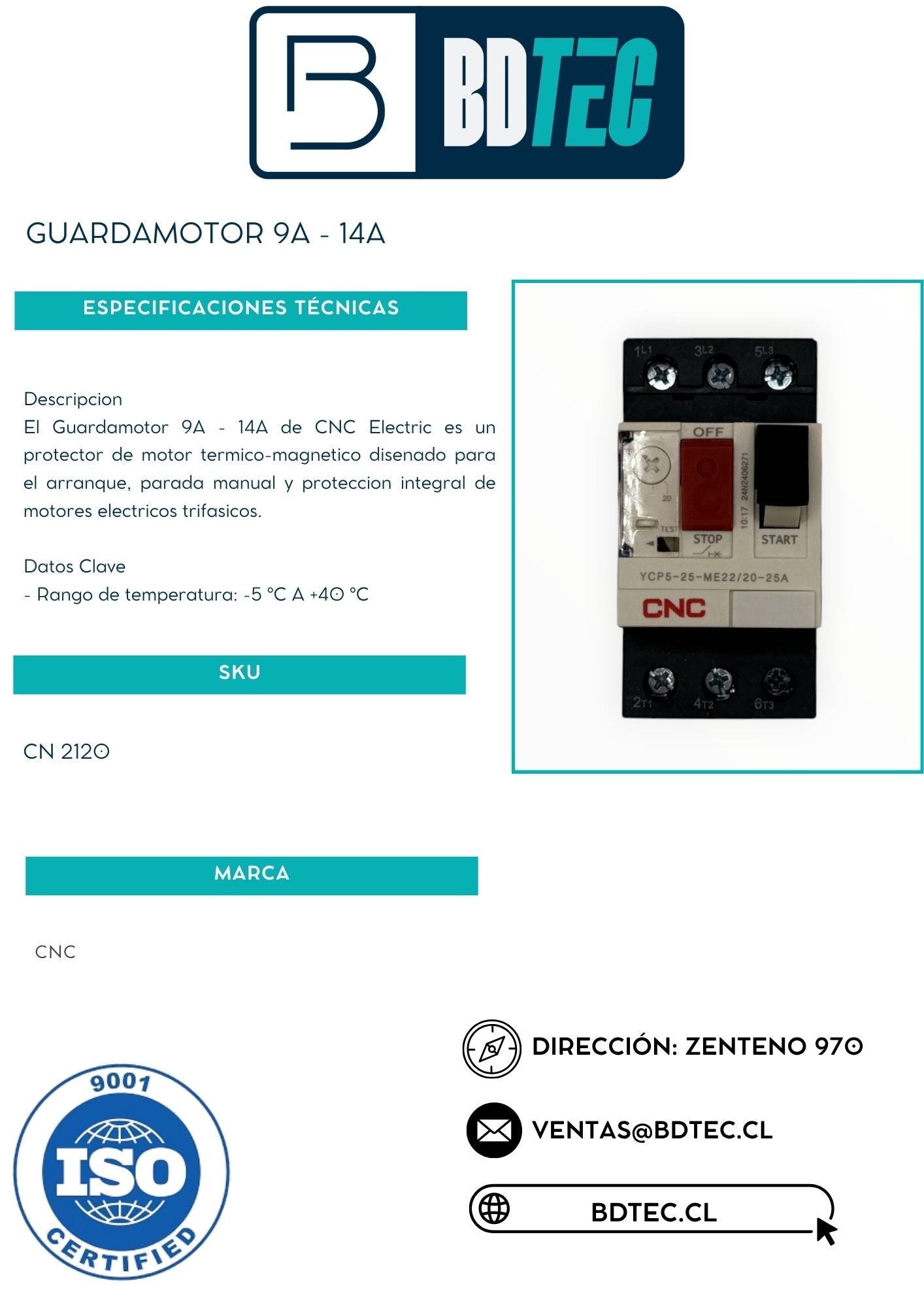 Guardamotor 9a - 14a