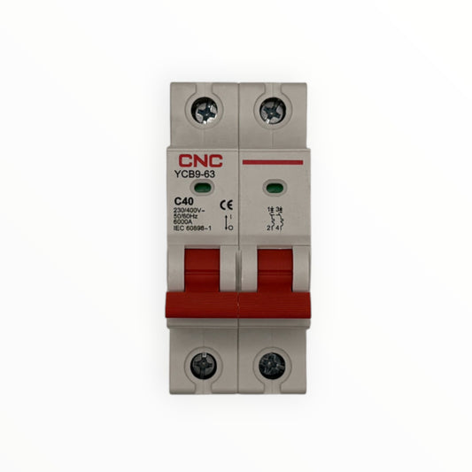 Interruptor termomagnetico omnipolar ac 2p 40a 6ka - SKU: CN 2123 — Automatización Industrial Chile | BDTEC