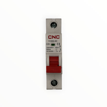 Interruptor termomagnetico ac 1p c 25a 6ka