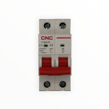 Interruptor termomagnetico omnipolar ac 2p 16a 6ka