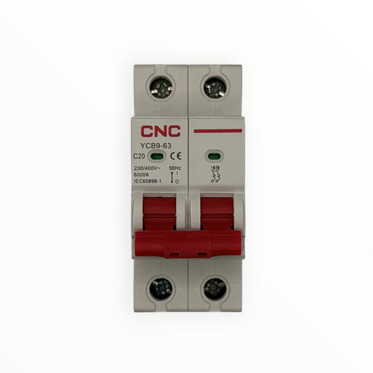 Interruptor termomagnetico omnipolar ac 2p 20a 6ka - SKU: CN 2140 — Automatización Industrial Chile | BDTEC