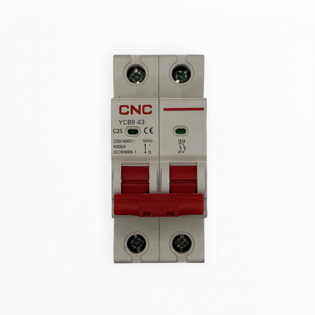 Interruptor termomagnetico omnipolar ac 2p 25a 6ka
