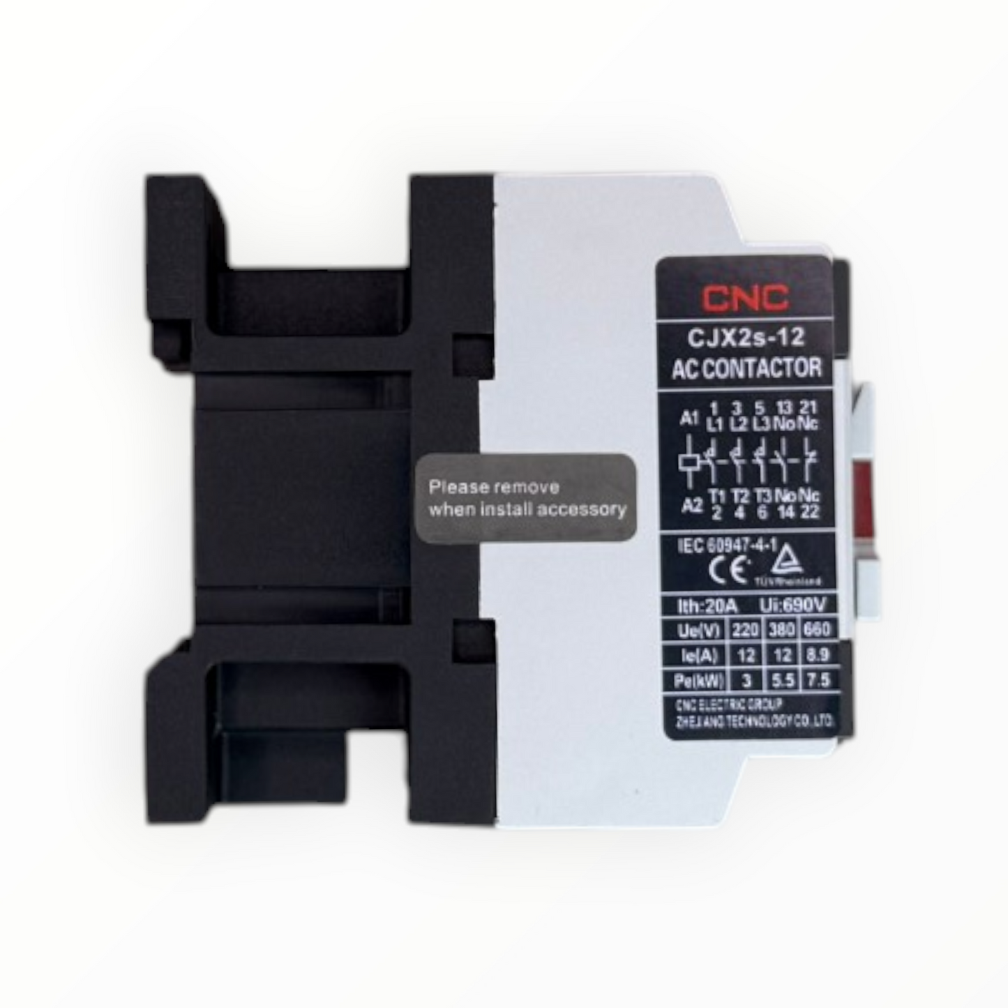 Contactor trifasico cjx2s 12a bobina 220v 1no 1nc - SKU: CN 2143 — Automatización Industrial Chile | BDTEC