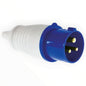 Enchufe industrial macho volante 2P T 16 A IP44