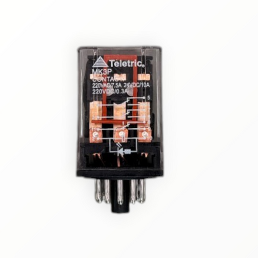 Rele 11 pines bob. 220vac - cont. 220v 3nc-3no - SKU: CN 2302 — Automatización Industrial Chile | BDTEC