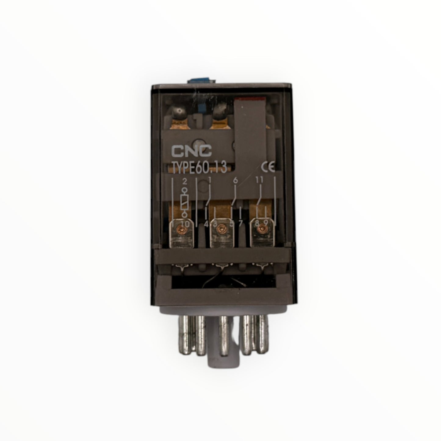 Rele 11 pines bob. 24vdc - cont. 220vac 3nc-3no