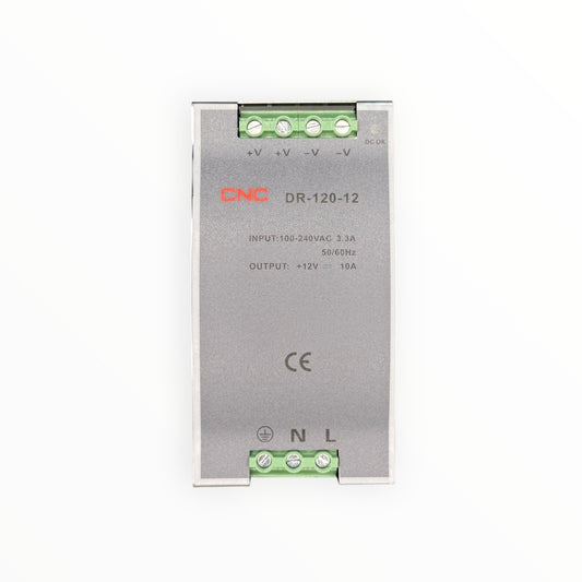 Fuente de poder a riel din 120w 12vdc 10a - SKU: CN 2413 — Automatización Industrial Chile | BDTEC