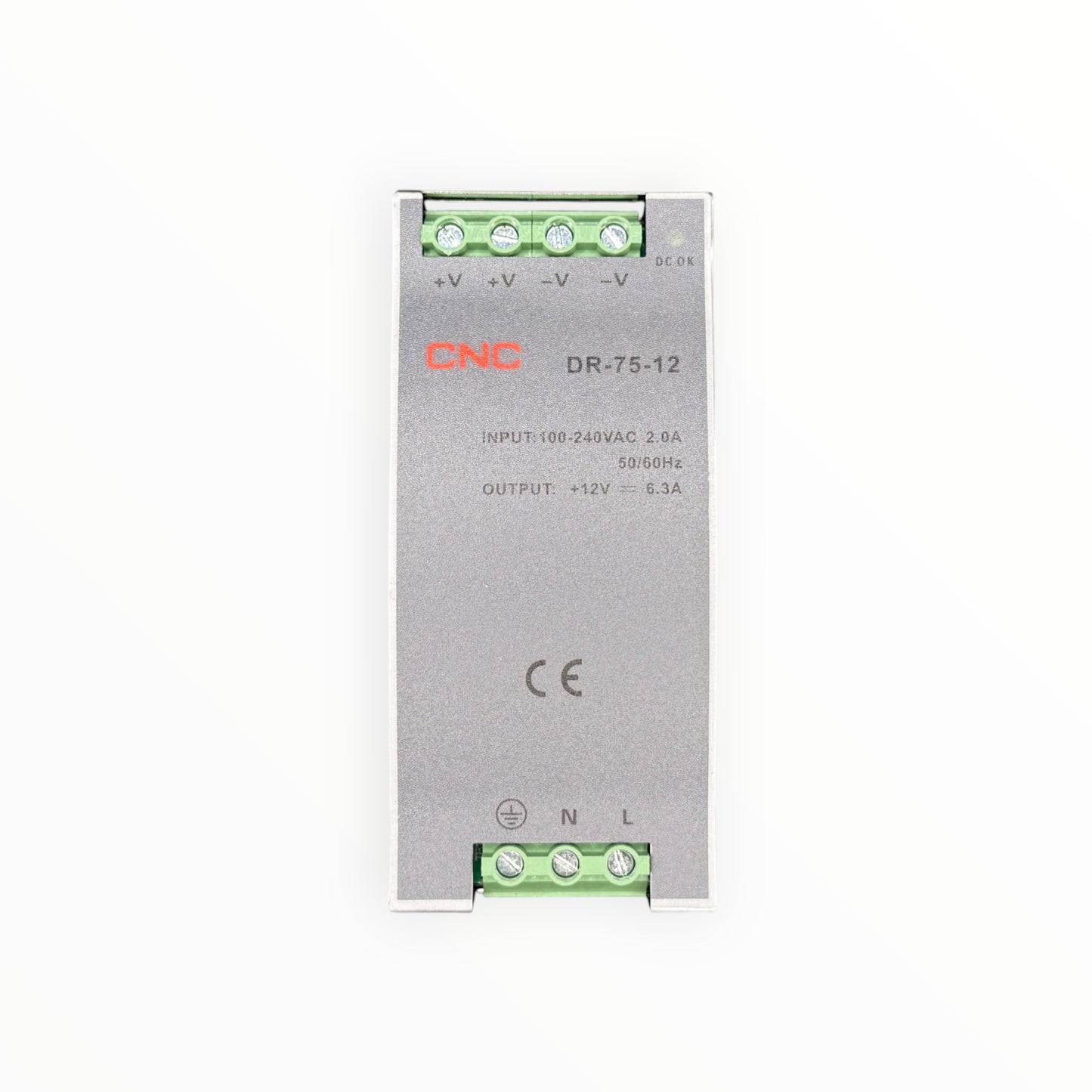 Fuente de poder a riel din 75w 12vdc 6.3a