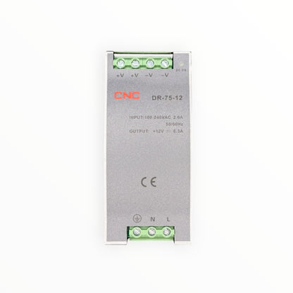 Fuente de poder a riel din 75w 12vdc 6.3a