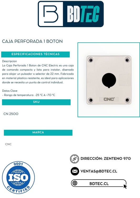 Caja perforada 1 boton