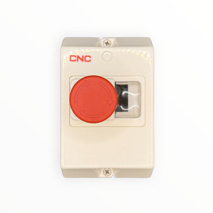 Caja guardamotor con boton de emergencia ip65