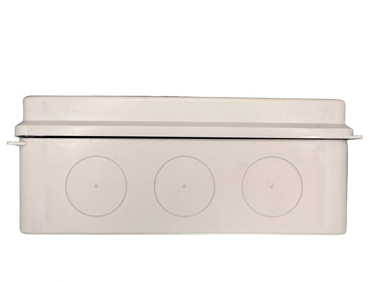 Caja estanca st1 ABS h200xw200xd80 IP65 r7035 CNC - vista 3