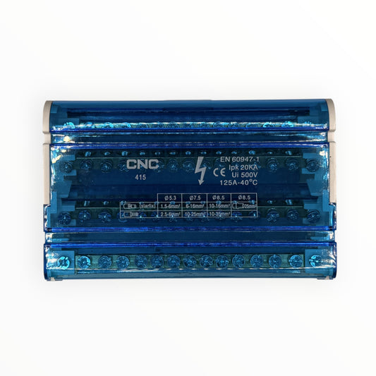Repartidor tetrapolar 4x15 posiciones 125a - SKU: CN 2513 — Automatización Industrial Chile | BDTEC