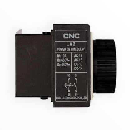 Temporizador frontal on delay 0.1-30seg 1no-1nc
