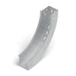 Curva vert. int. 90° bandeja ranurada 100x100mm galvanizada