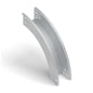 Curva vert. ext. 90° bandeja lisa 100x100mm galvanizada