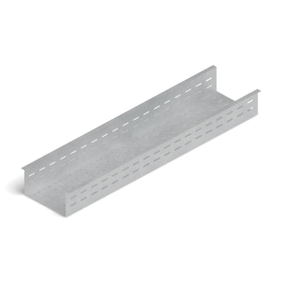 Bandeja portaconductores ranurada 200x100mm 3m galvanizada