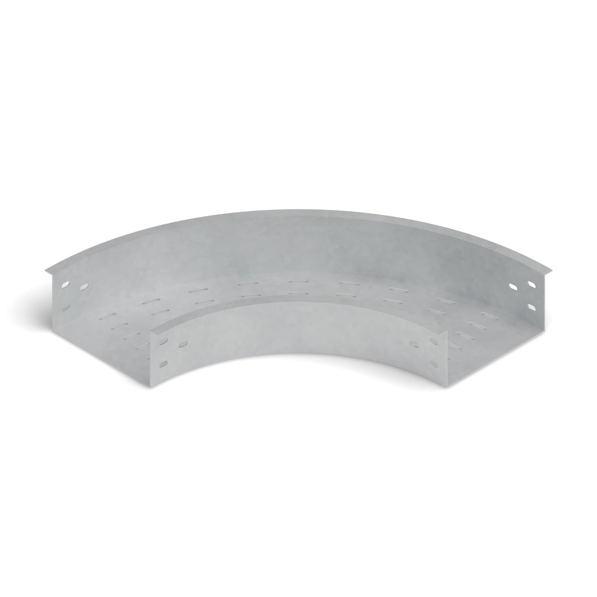 Curva horizontal 90° bandeja ranurada 200x100mm galvanizada BDTEC