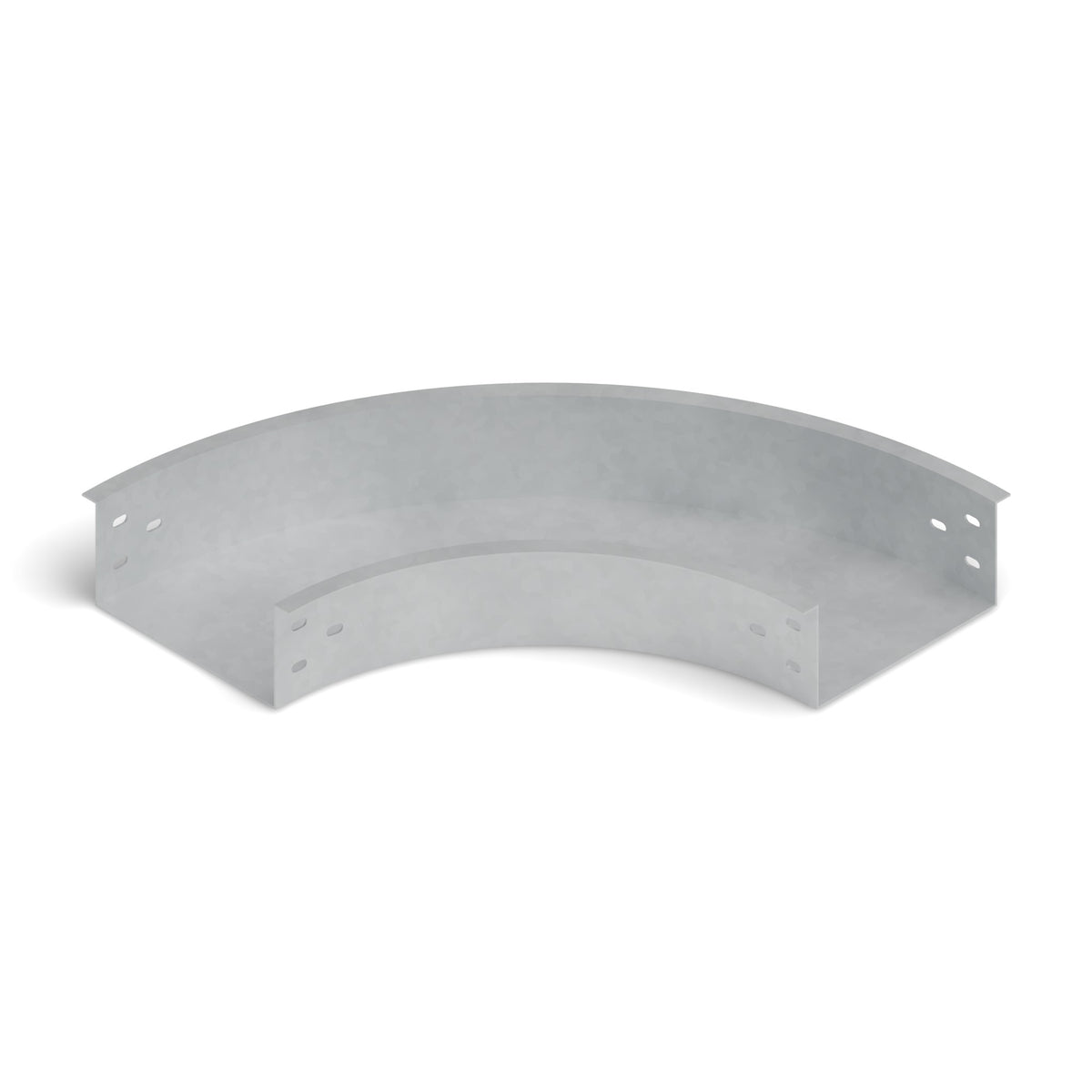 Curva horizontal 90° bandeja lisa 200x100mm galvanizada BDTEC