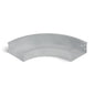 Curva horizontal 90° bandeja lisa 200x100mm galvanizada