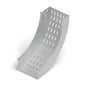 Curva vert. int. 90° bandeja ranurada 200x100mm galvanizada