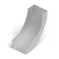 Curva vert. int. 90° bandeja lisa 200x100mm galvanizada